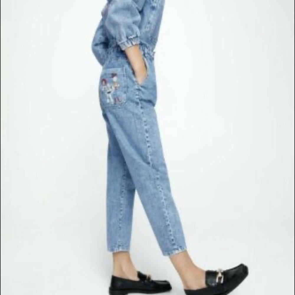 ZARA x Disney Toy Story paperbag denim jeans - Picture 3 of 8